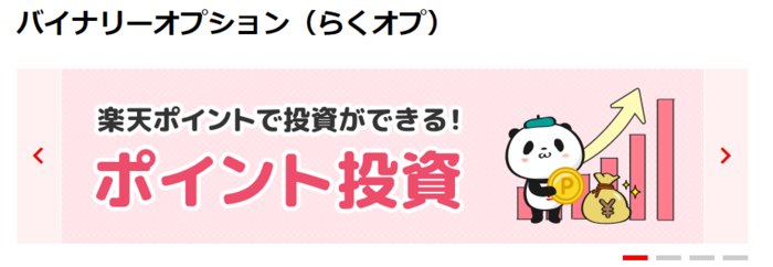 楽天証券「らくオプ」
