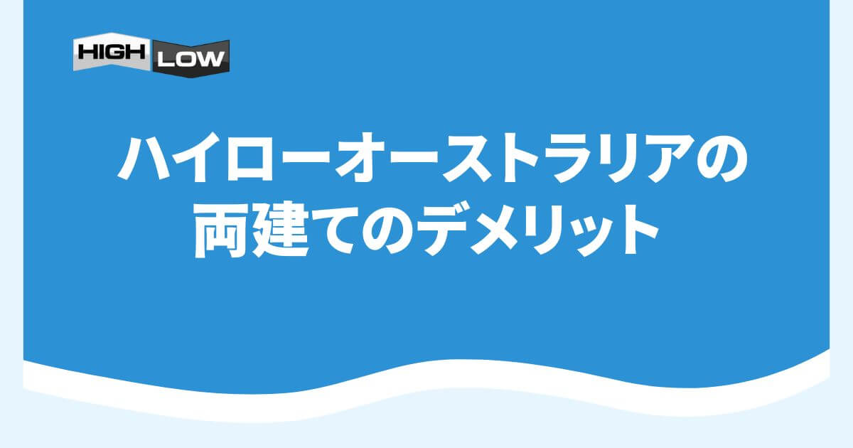 ハイローオーストラリアの両建てのデメリット